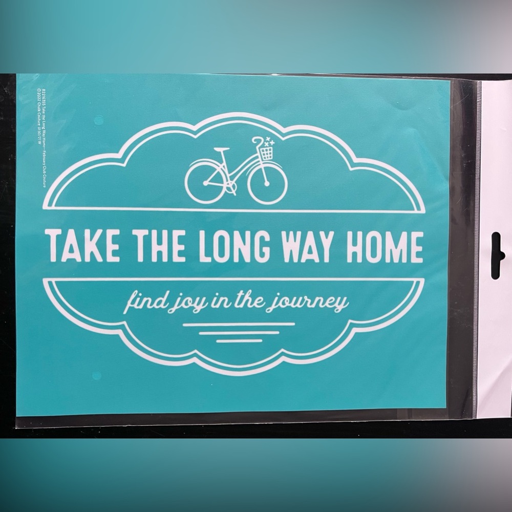 * TAKE THE LONG WAY HOME ~ Chalk Couture reusable transfer stencil - 8.5x11